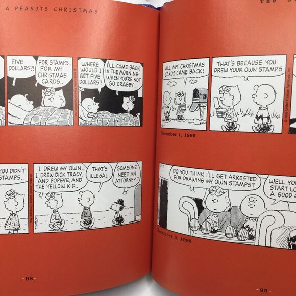 The Joy Of A Peanuts Christmas Book 50 Years Holiday Comics Charlie Brown Snoopy - Picture 8 of 14